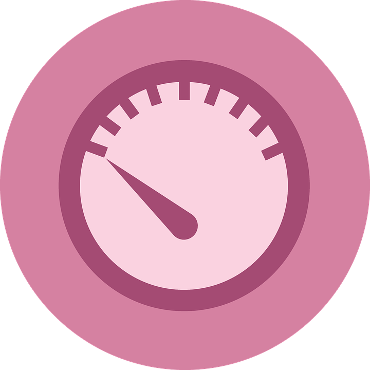 Speedometer Icon Pink Background PNG Image