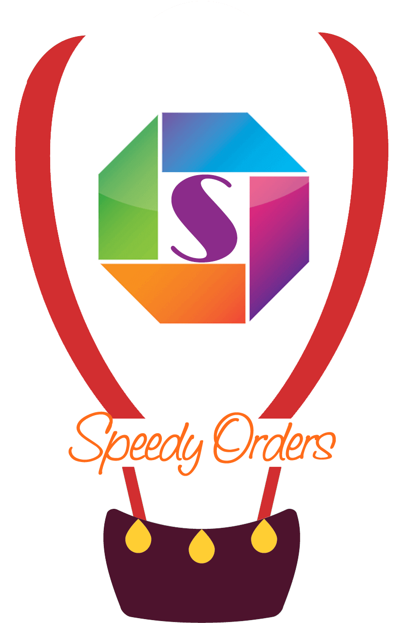 Speedy Orders Hot Air Balloon Logo PNG Image