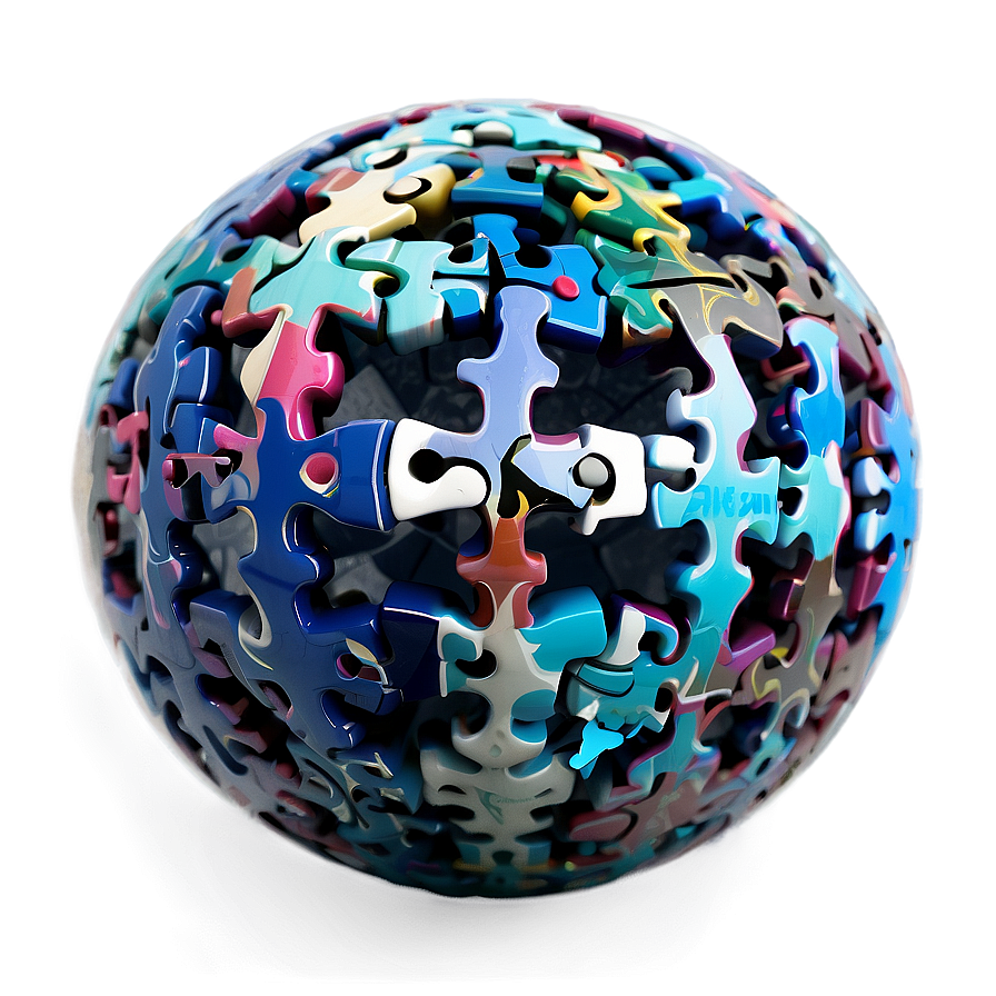 Spherical Puzzle Ball Png Oqk PNG Image