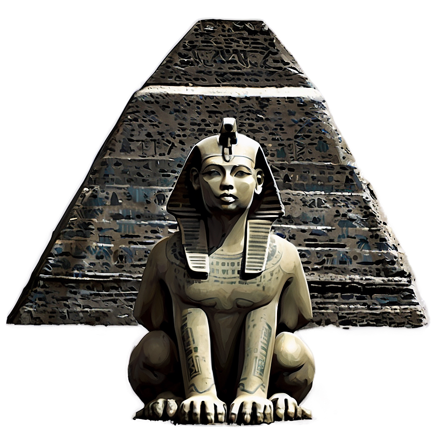 Sphinx And Pyramid Silhouette Png 66 PNG Image