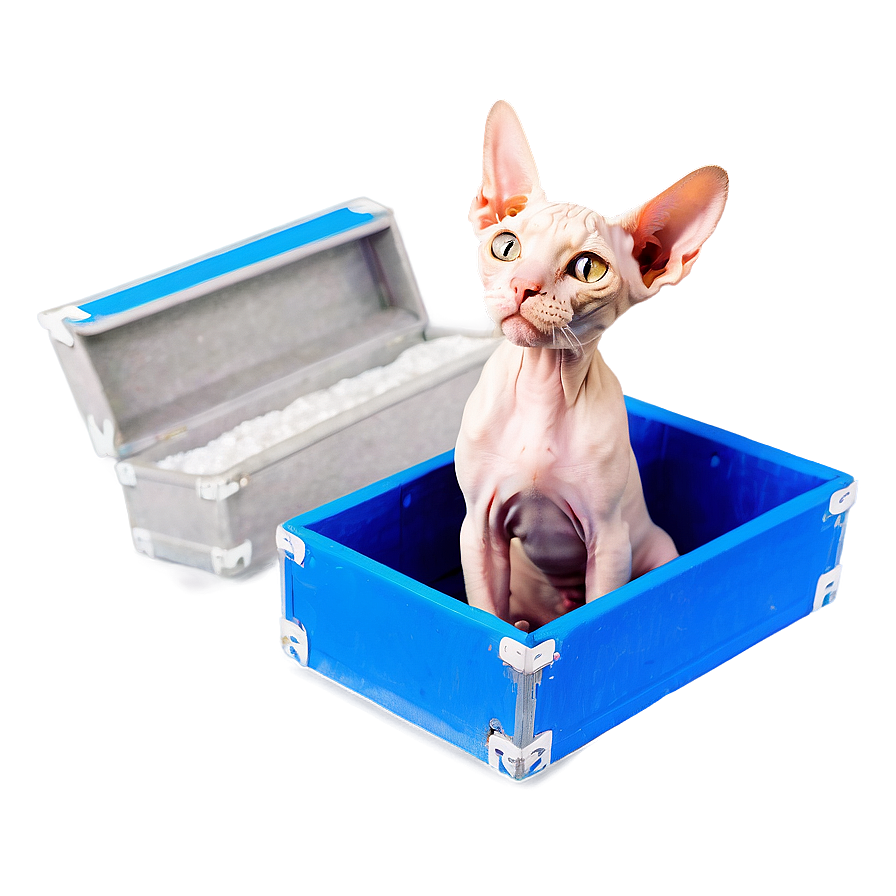 Sphynx Cat In A Box Png 06292024 PNG Image