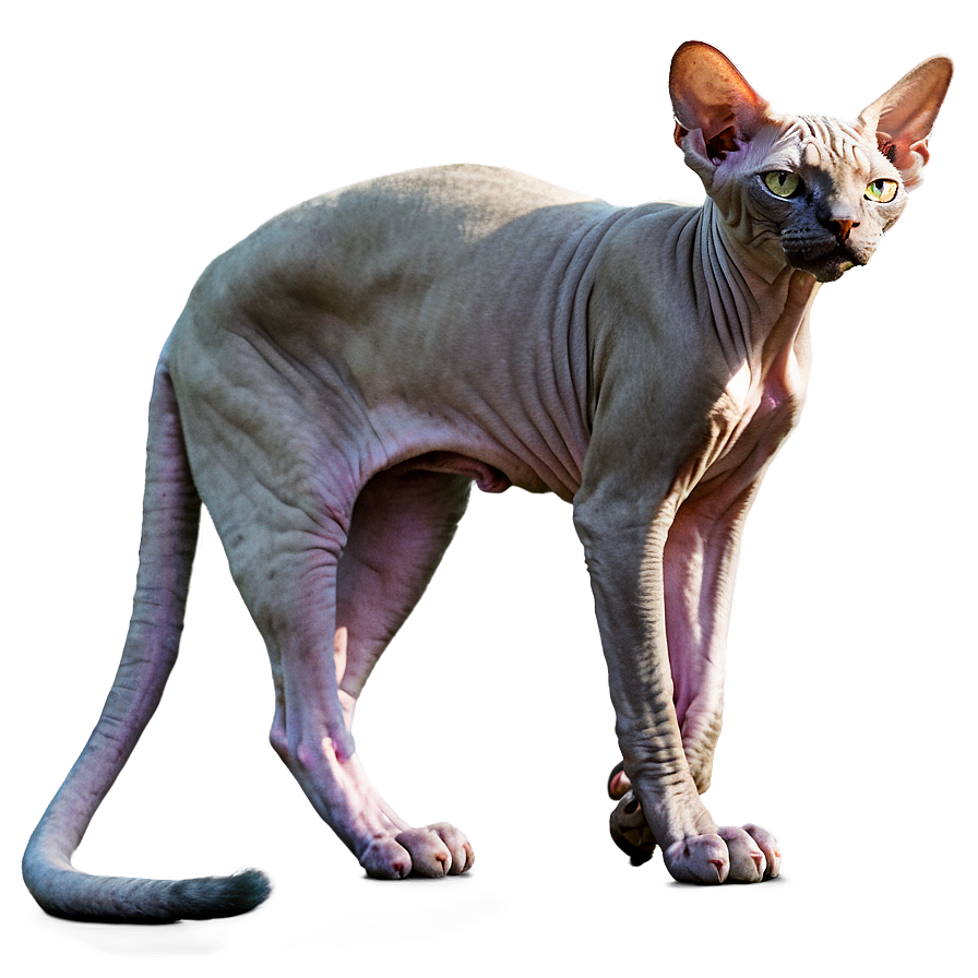 Sphynx Cat On Safari Adventure Png 06292024 PNG Image