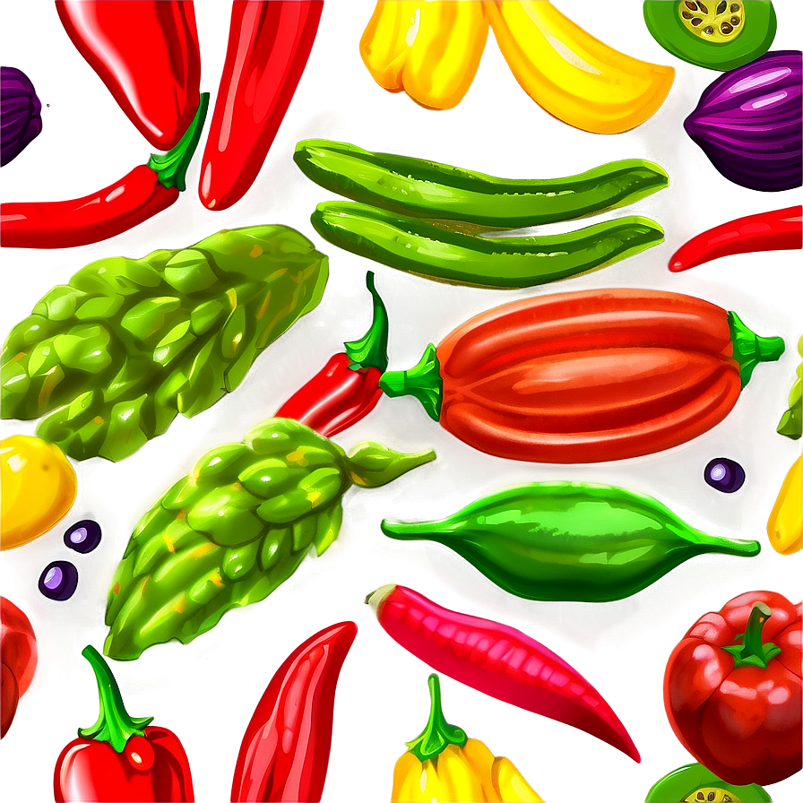 Spicy Vegetables Png 05242024 PNG Image