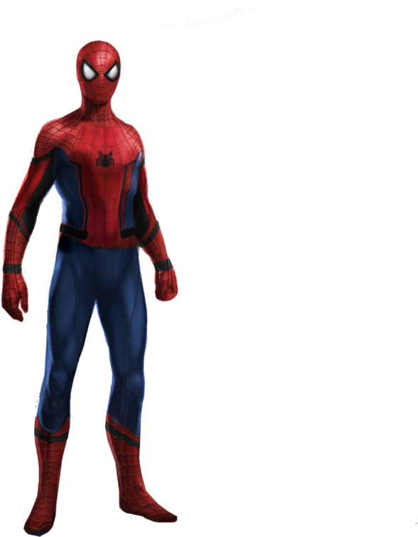 Spider Man Standing Pose PNG Image