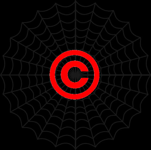 Spider Web Copyright Symbol PNG Image