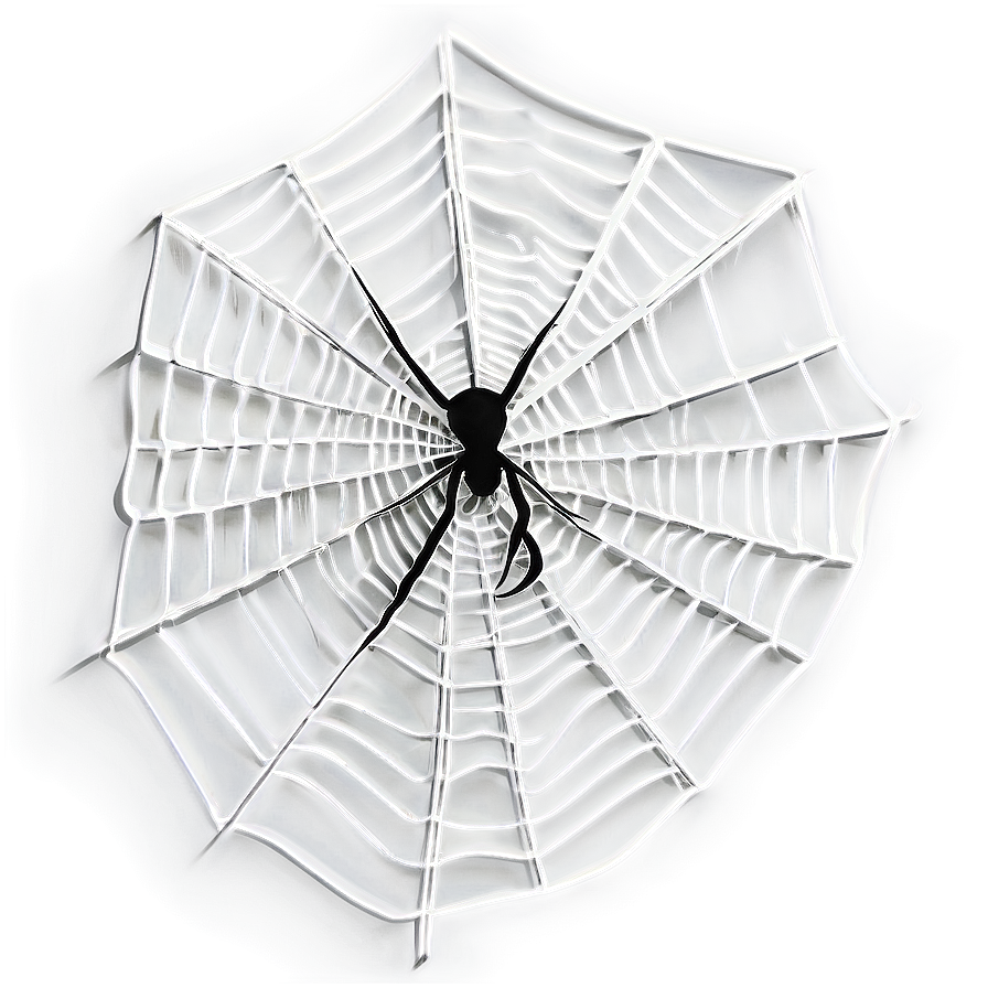 Spiderin Web Silhouette PNG Image