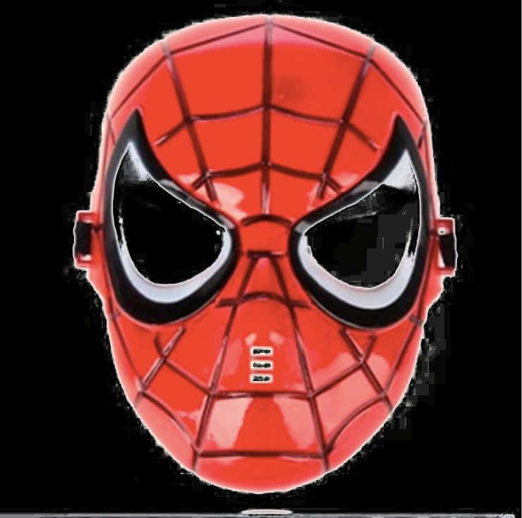 Spiderman Mask Closeup PNG Image