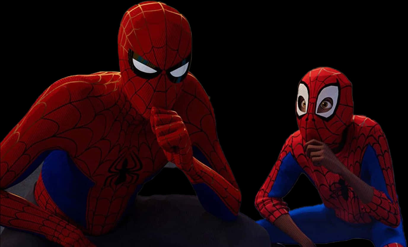 Spiderman_ Mentoring_ Moment PNG Image