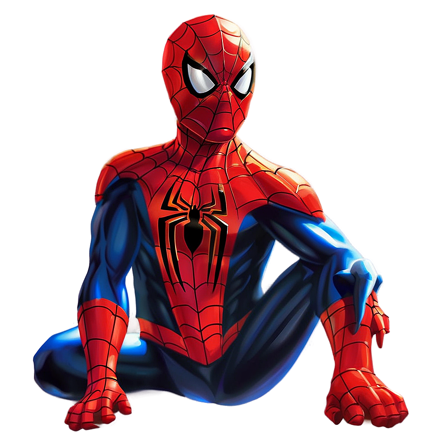 Spiderman Transparent Artwork Png 05262024 PNG Image