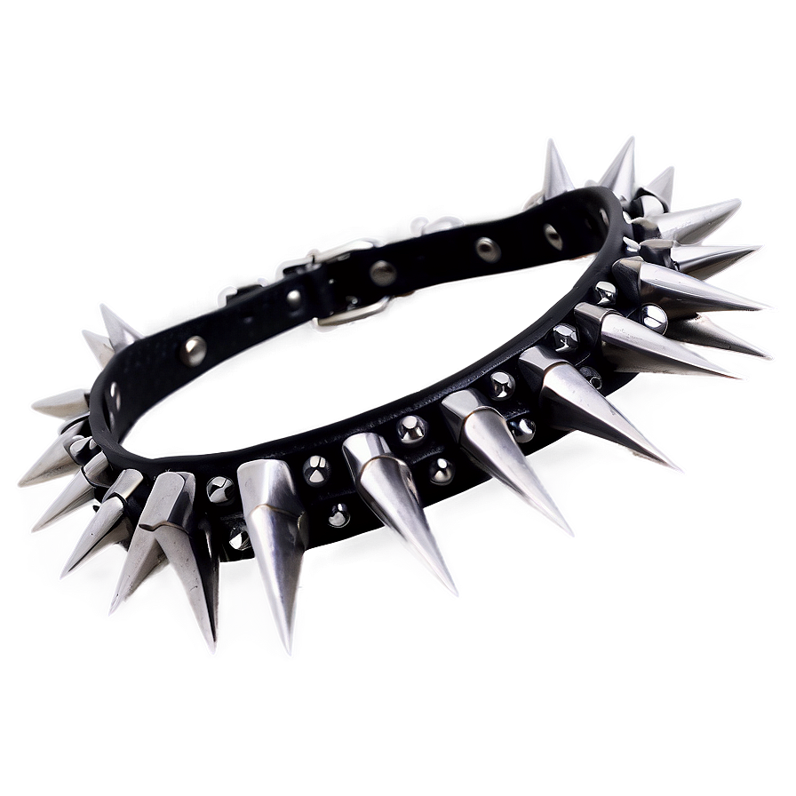 Spiked Choker For Men Png 30 PNG Image