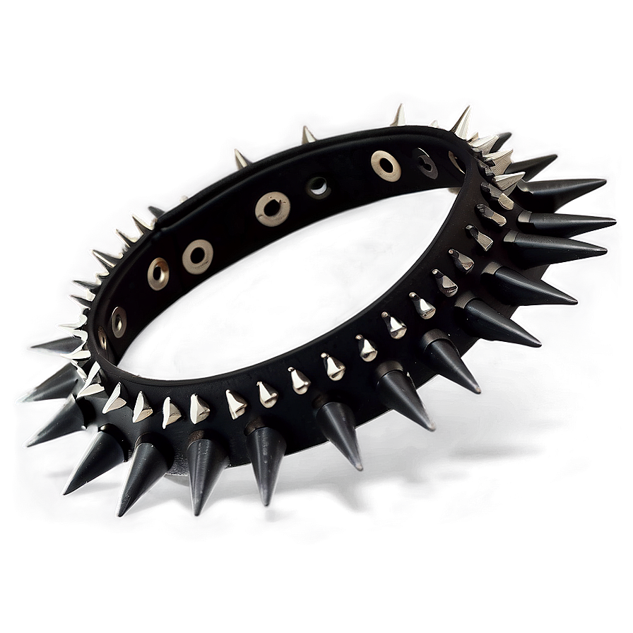 Spiked Choker For Punk Outfits Png 06282024 PNG Image