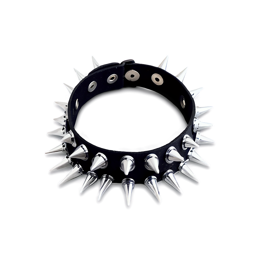 Spiked Choker With Velvet Band Png Jnj PNG Image