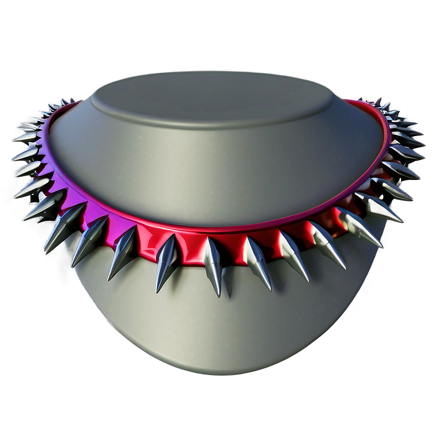 Spiked Collar Necklace Png 3 PNG Image