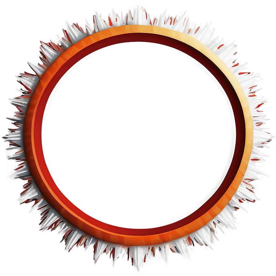 Spiky Circle Frame Png 06122024 PNG Image