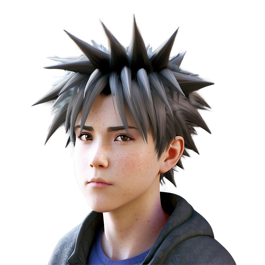 Spiky Hair Anime Character Png 82 PNG Image