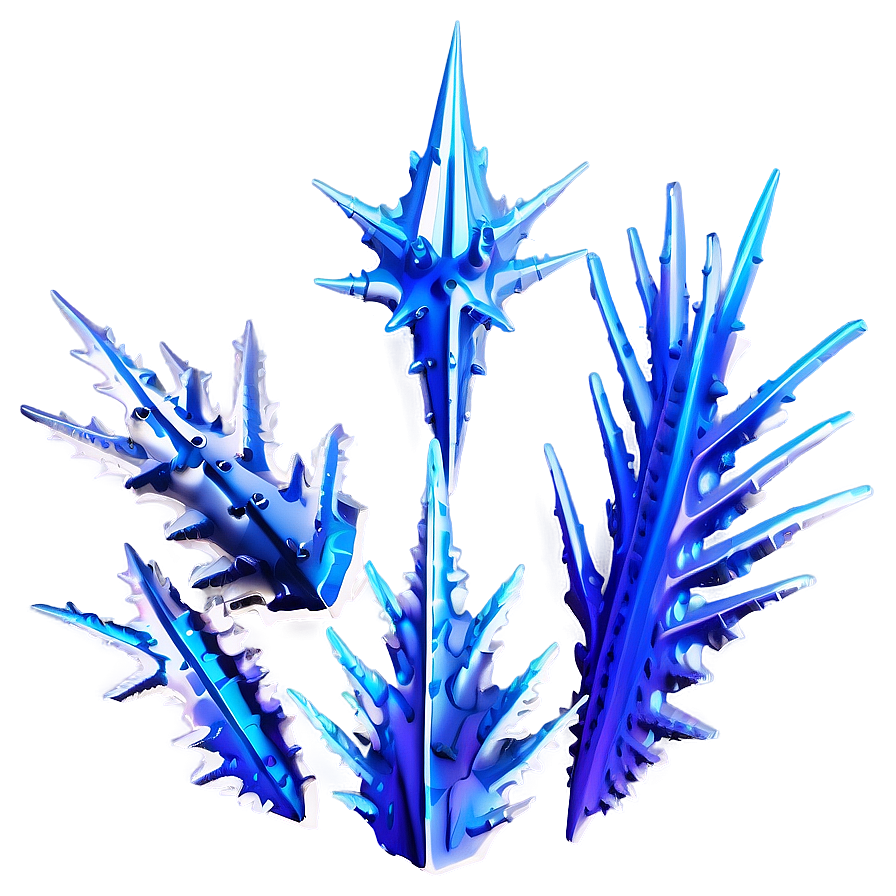 Spiky Ice Crystals Png Vaf37 PNG Image