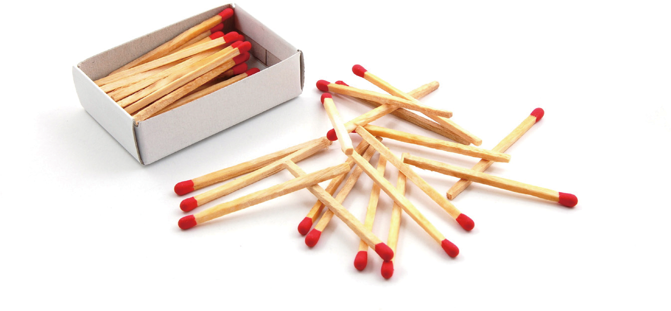 Spilled Matchsticks Box PNG Image