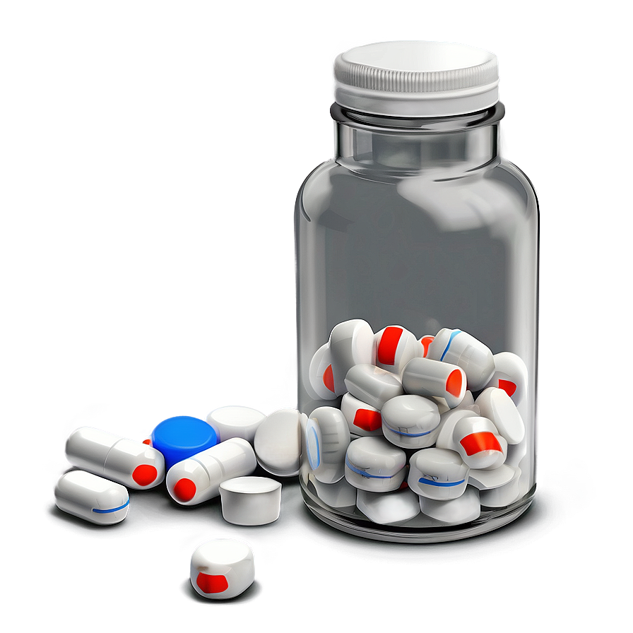 Spilled Pill Bottle Png Igf42 PNG Image