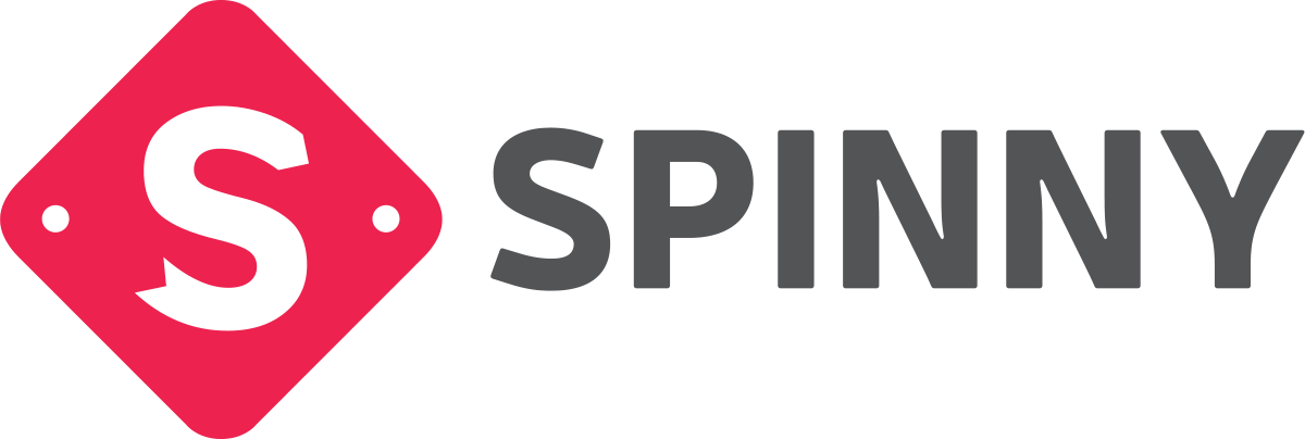 Spinny Logo Red Diamond Shape PNG Image