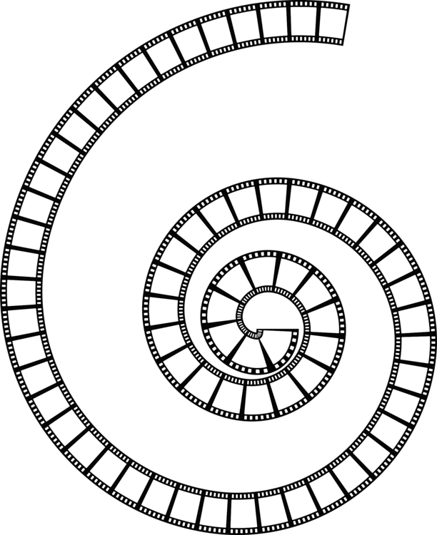 Spiral Filmstrip Illustration PNG Image