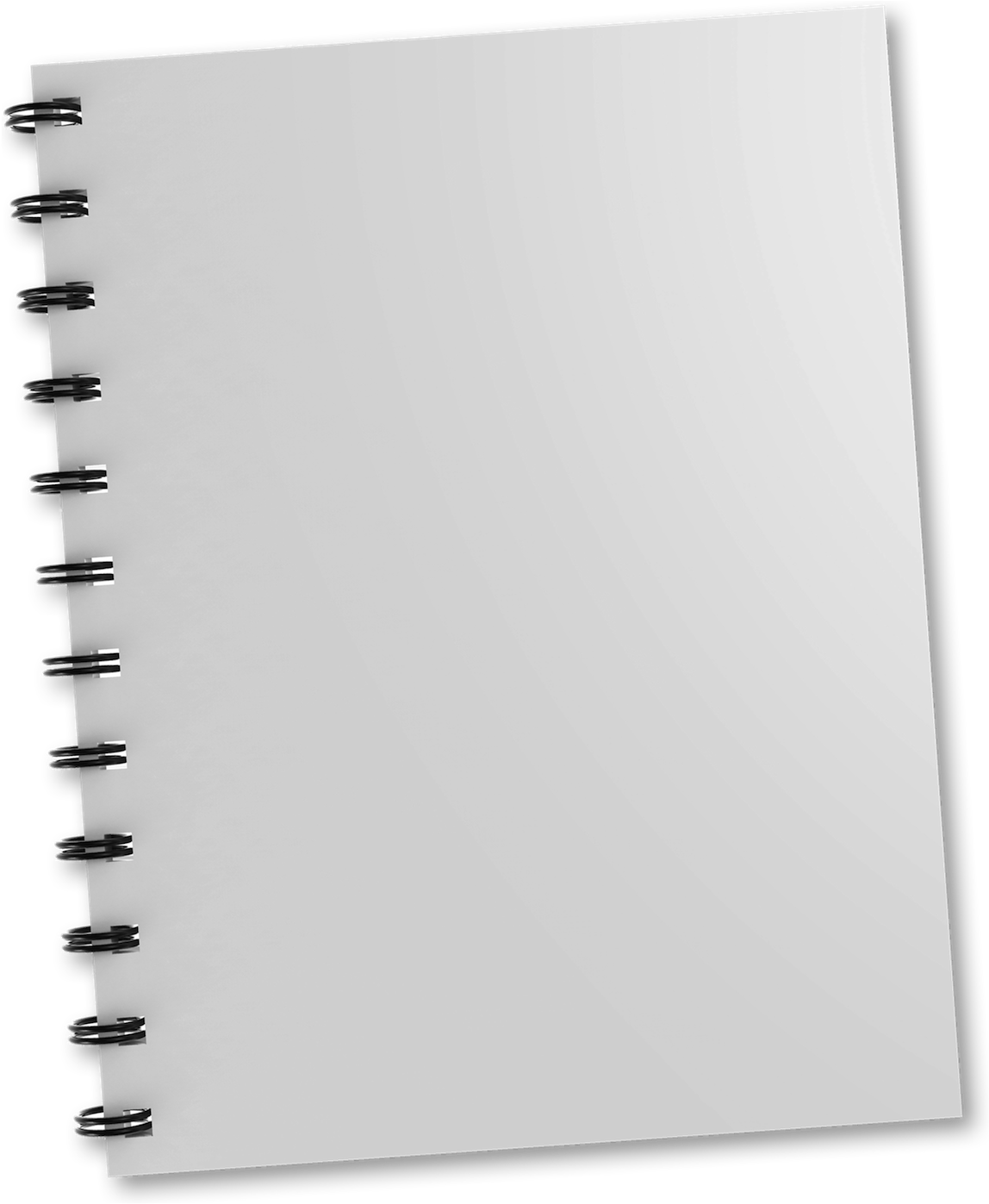 Spiral Notebook Blank Pages PNG Image