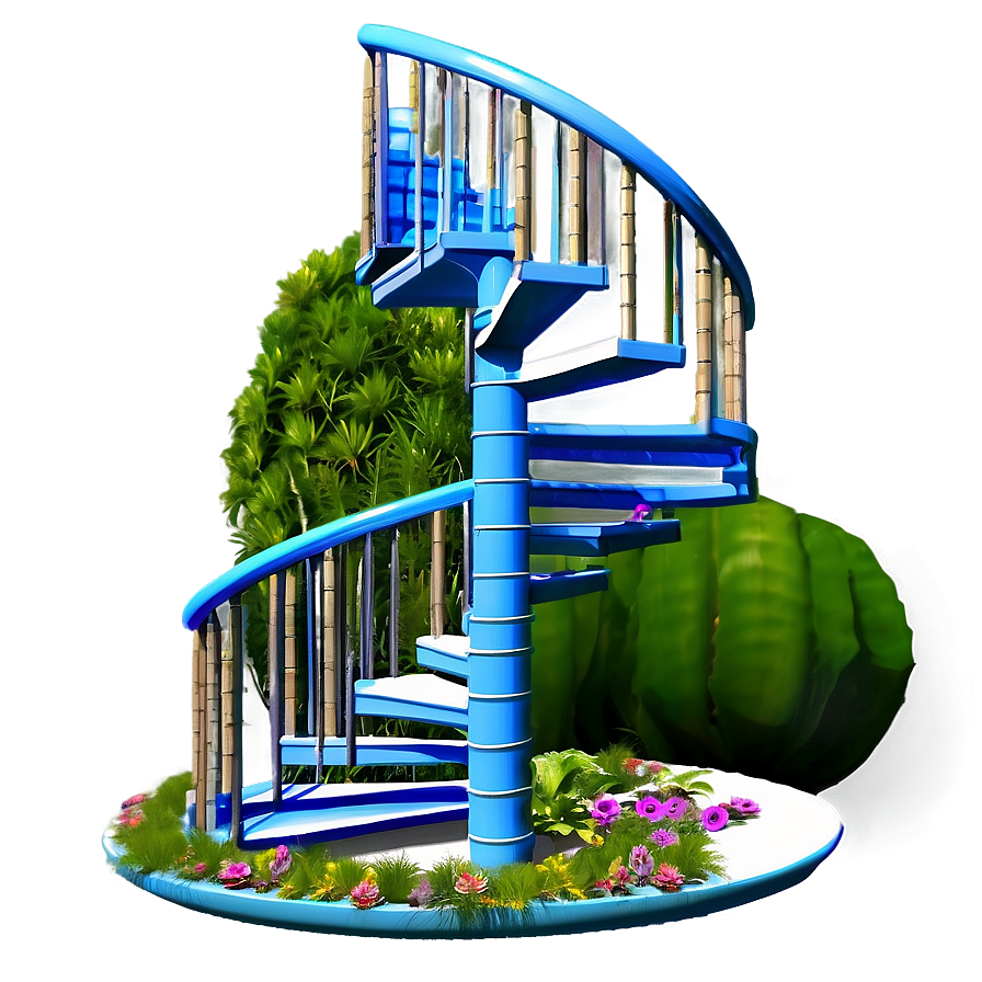 Spiral Staircase In Garden Png 35 PNG Image