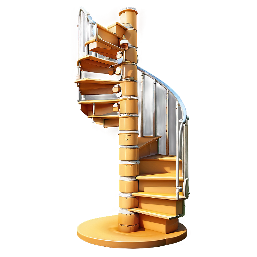 Spiral Staircase With Slide Png 37 PNG Image