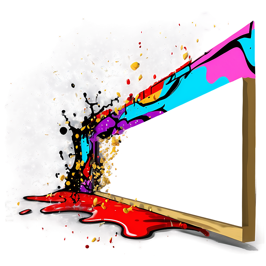 Splatter Graffiti Wall Png Hos30 PNG Image