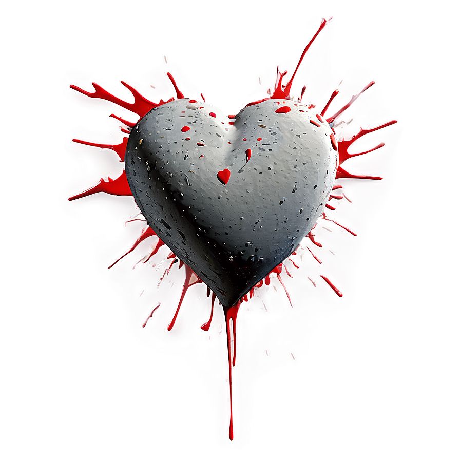 Splatter Heart Love Png 97 PNG Image