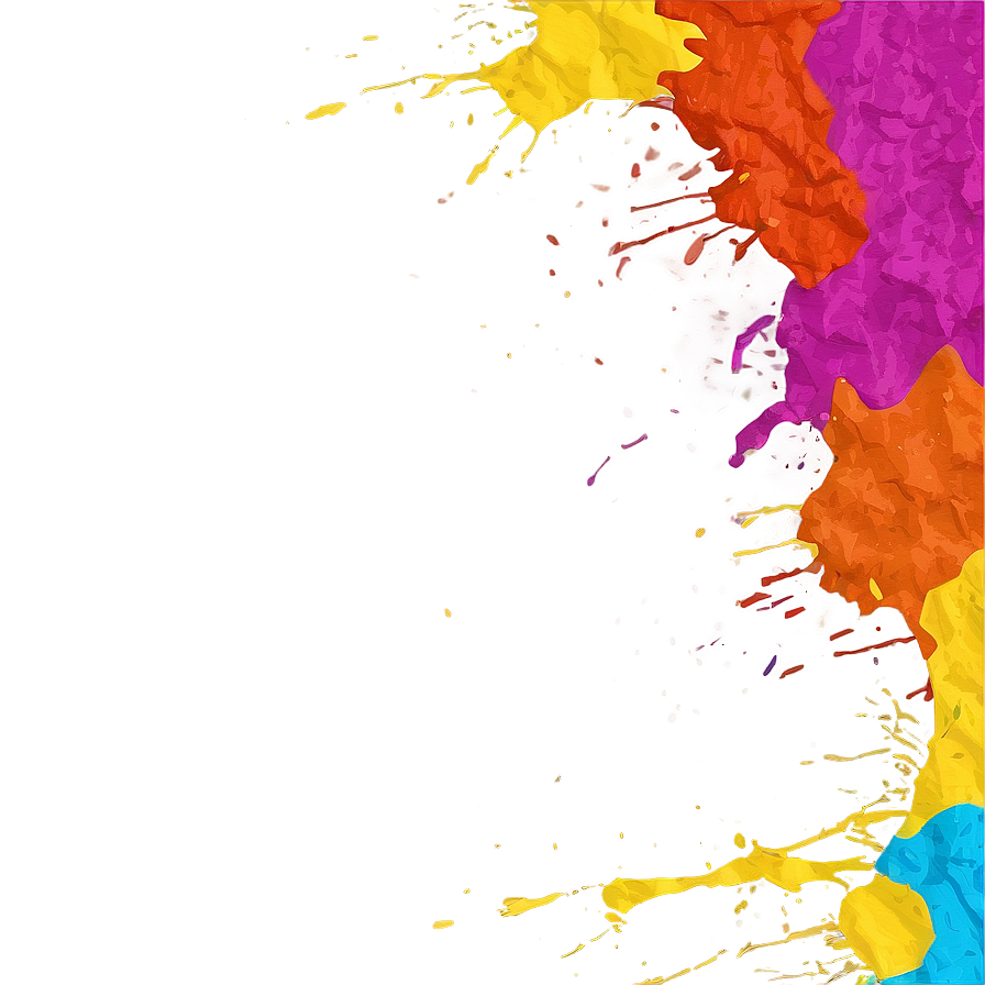 Splatter Paint Frame Png Yhe62 PNG Image