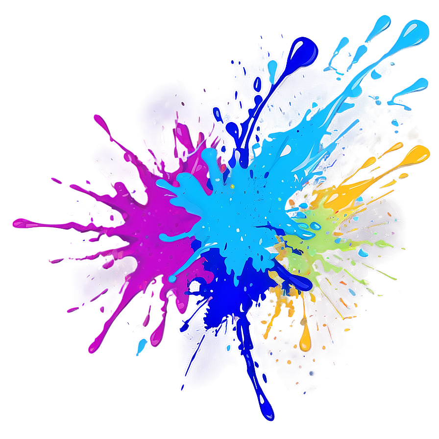 Splatter Paint Party Design Png 85 PNG Image