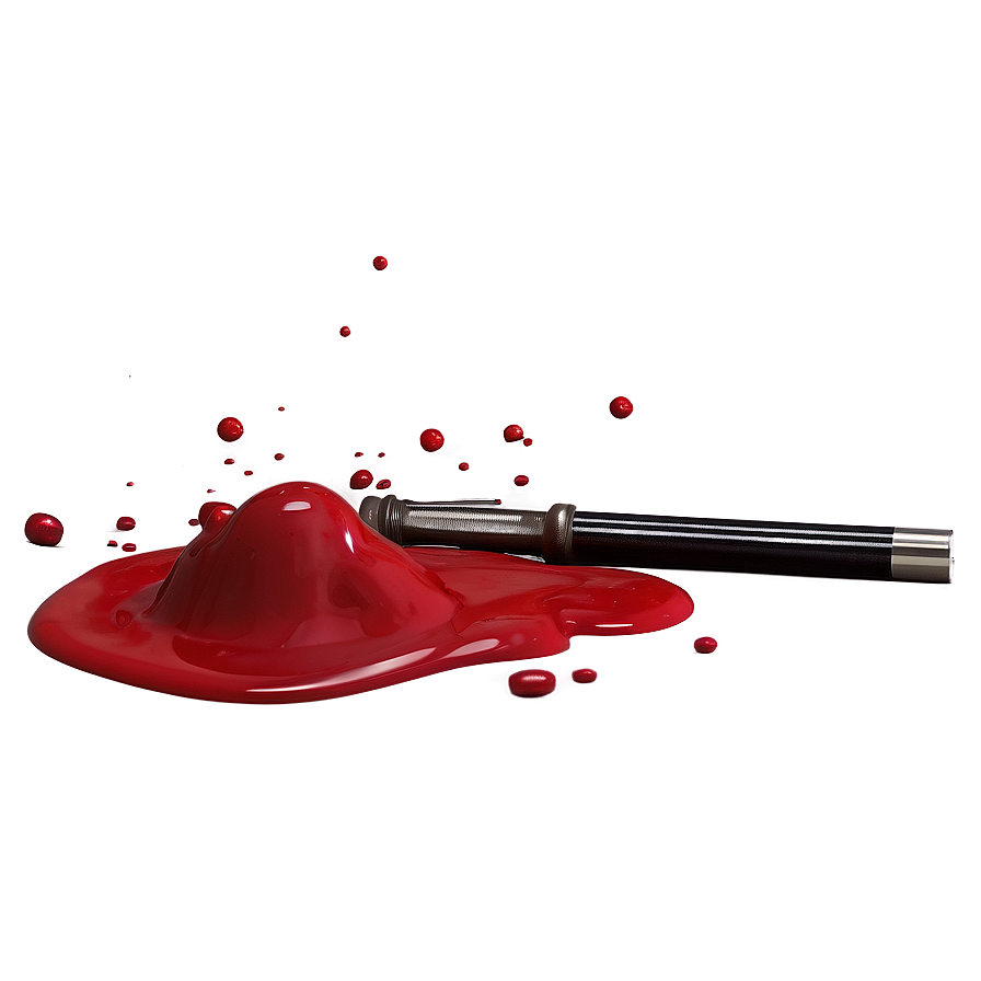 Splattered Red Ink Png Kty PNG Image