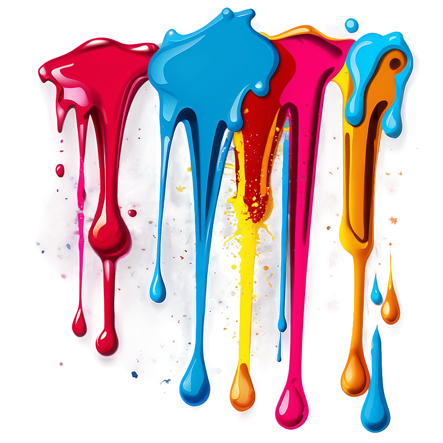 Splattered Spray Paint Drip Png Nnv69 PNG Image