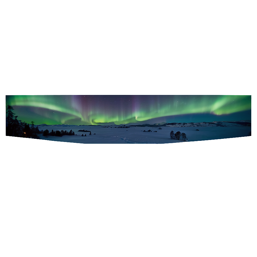 Splendid Aurora Above Horizon Png Tyb PNG Image