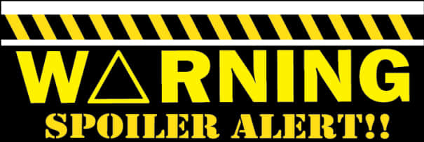 Spoiler Alert Warning Sign PNG Image