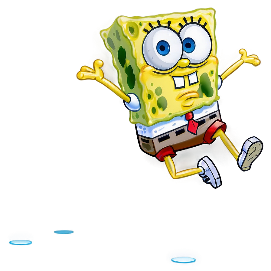 Spongebob Running Side View Png Plx PNG Image