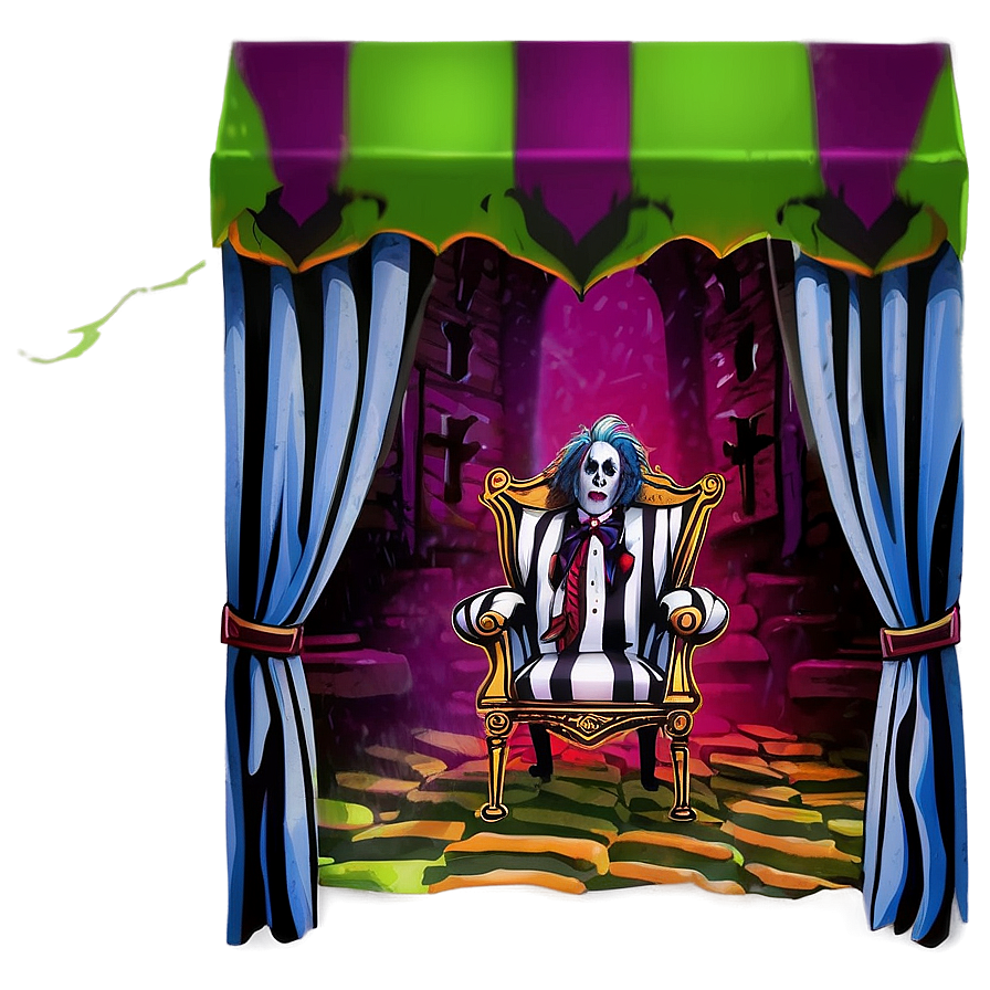 Spooky Beetlejuice Background Png 25 PNG Image