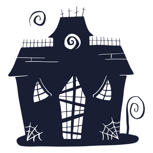 Spooky Cartoon House Vector PNG Image