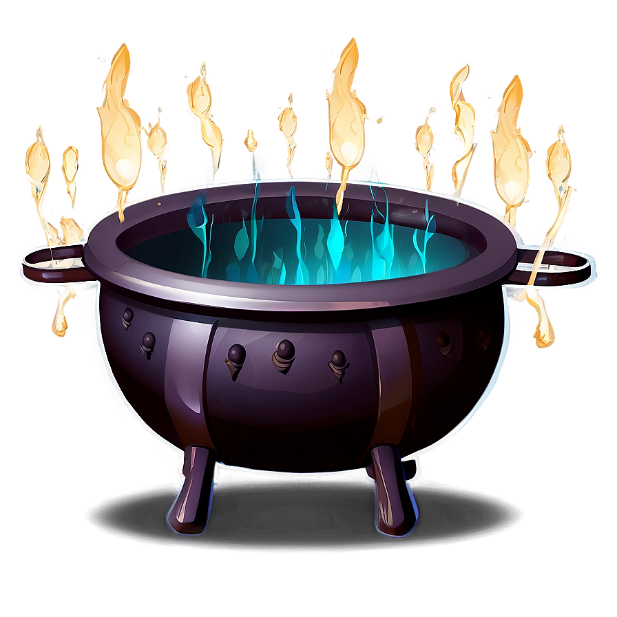 Spooky Dark Magic Cauldron Png 06292024 PNG Image