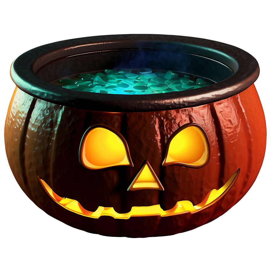 Spooky Halloween Cauldron Png Uxa87 PNG Image