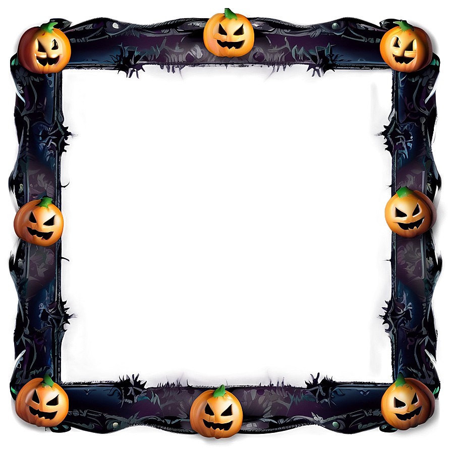 Spooky Halloween Frame Png 23 PNG Image