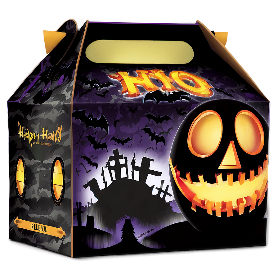 Spooky Halloween Happy Meal Box Png Sbb62 PNG Image