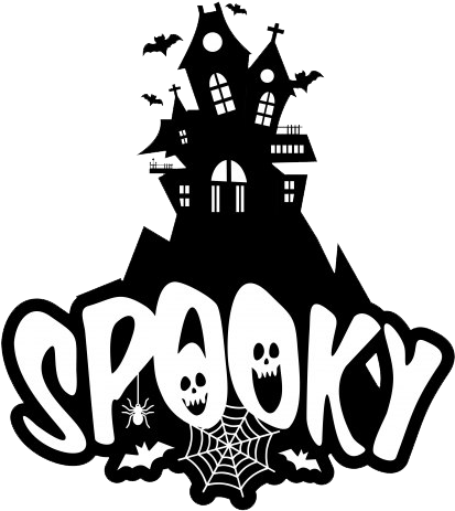 Spooky Haunted House Graphic PNG Image