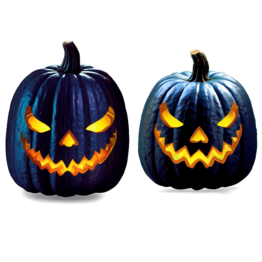 Spooky Pumpkin Face Silhouette Png Rga6 PNG Image