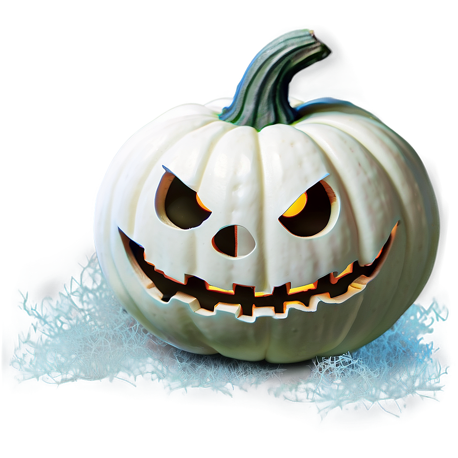 Spooky White Pumpkin Png Aui31 PNG Image