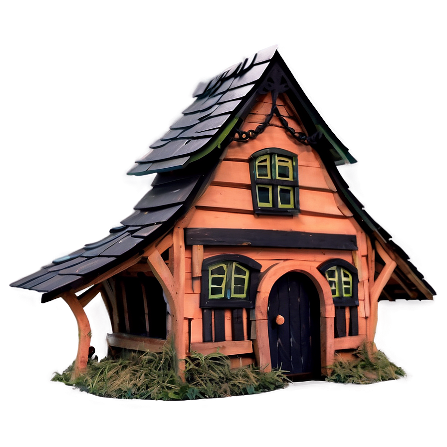 Spooky Witch House Png Yvd67 PNG Image