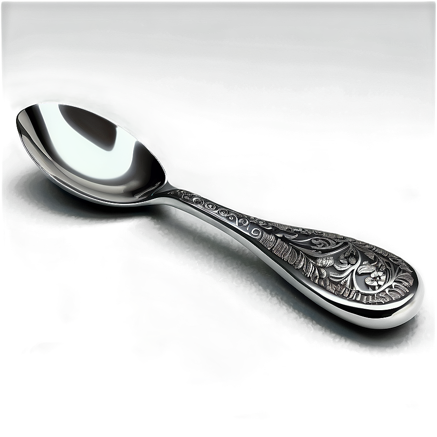 Spoon With Decorative Handle Png Rtv PNG Image