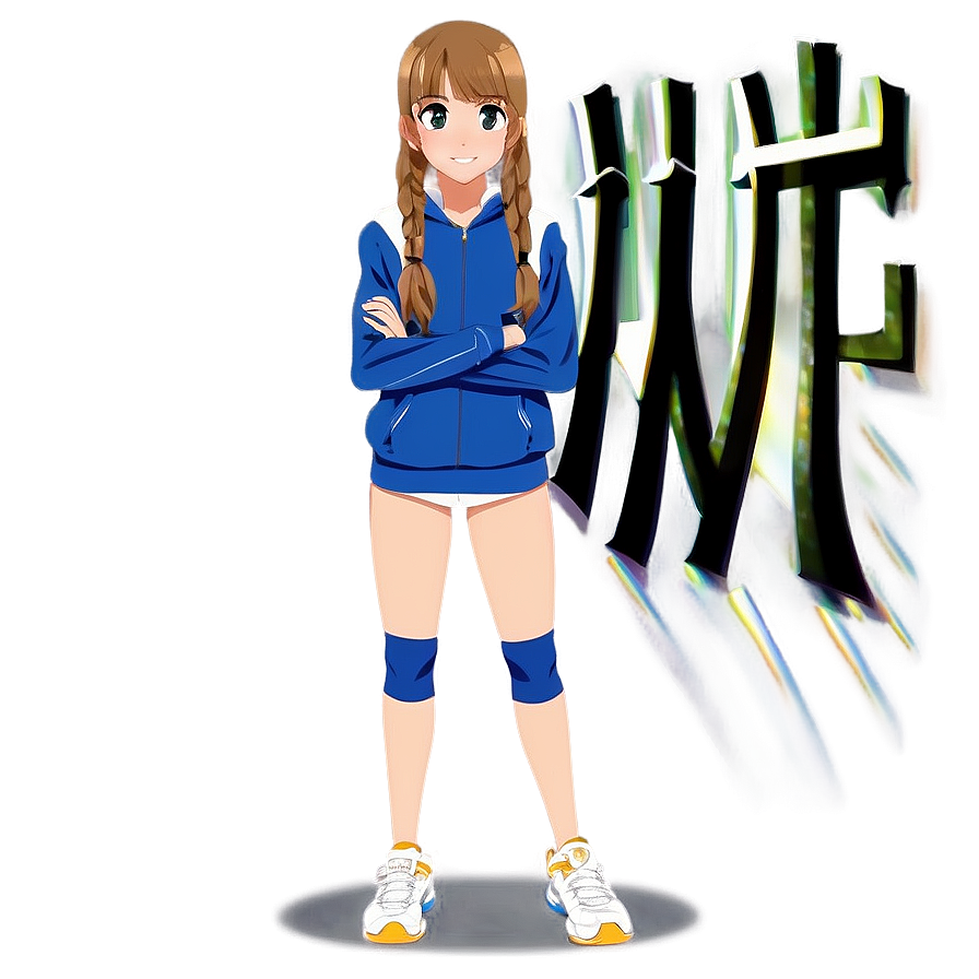 Sports Anime Girl Png Eev PNG Image