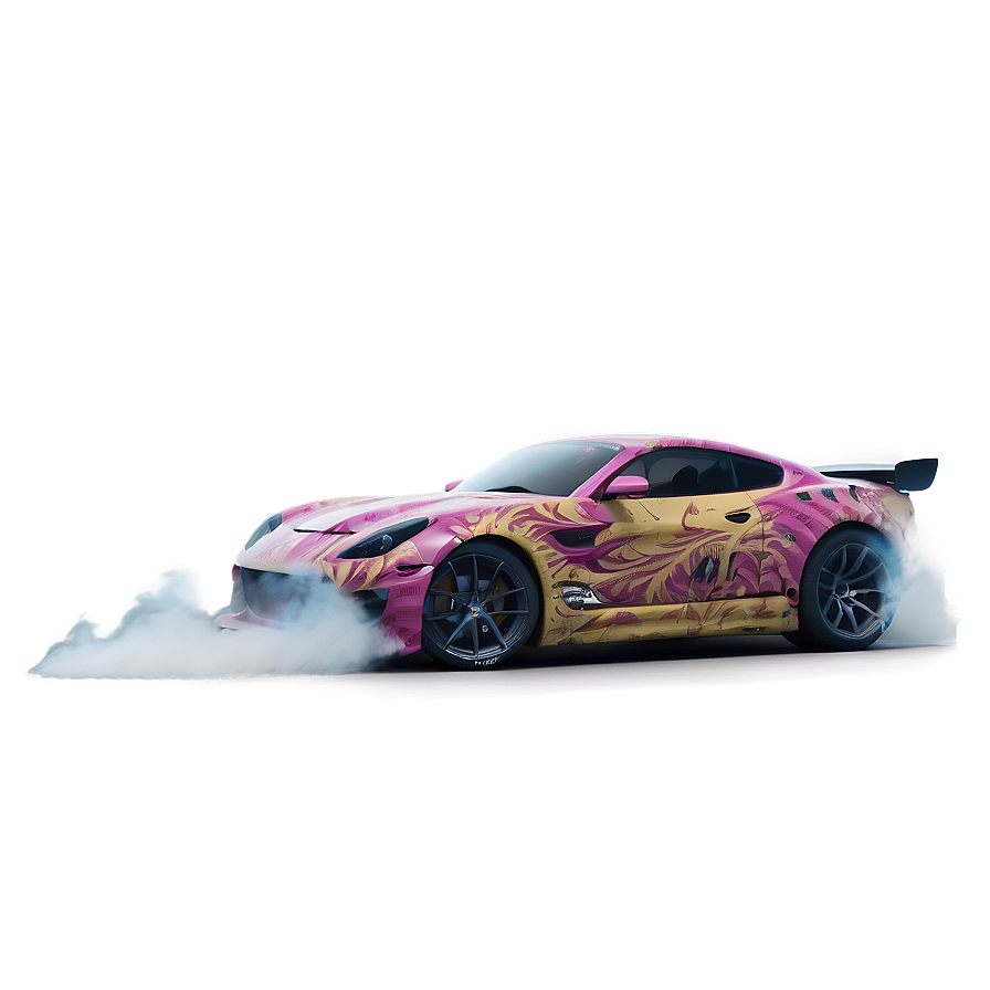 Sports Car Burnout Smoke Png Ofo75 PNG Image