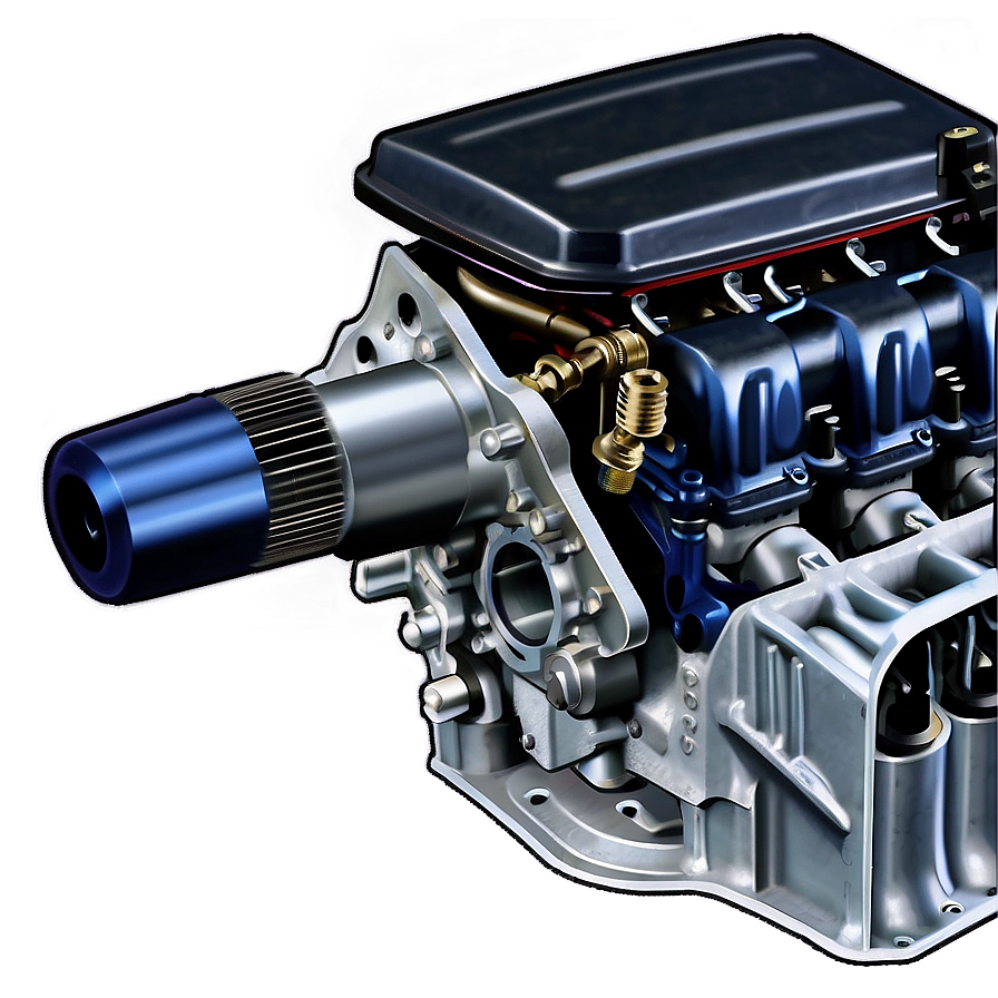 Sports Car Engine Assembly Png Esa52 PNG Image